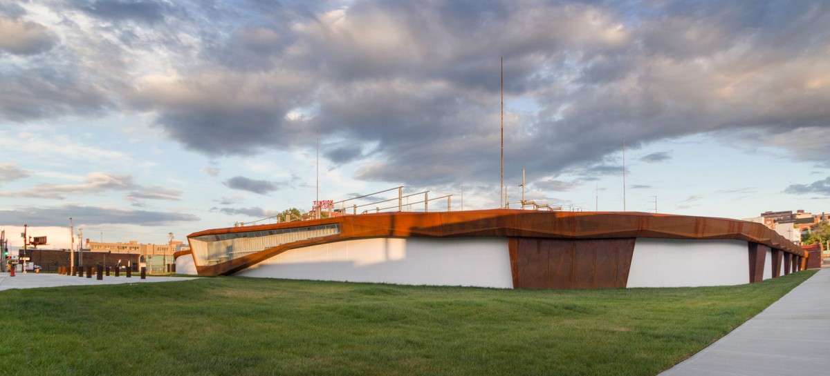 Crosstown Substation designed by Pendulum with artist Jim Woodfill.