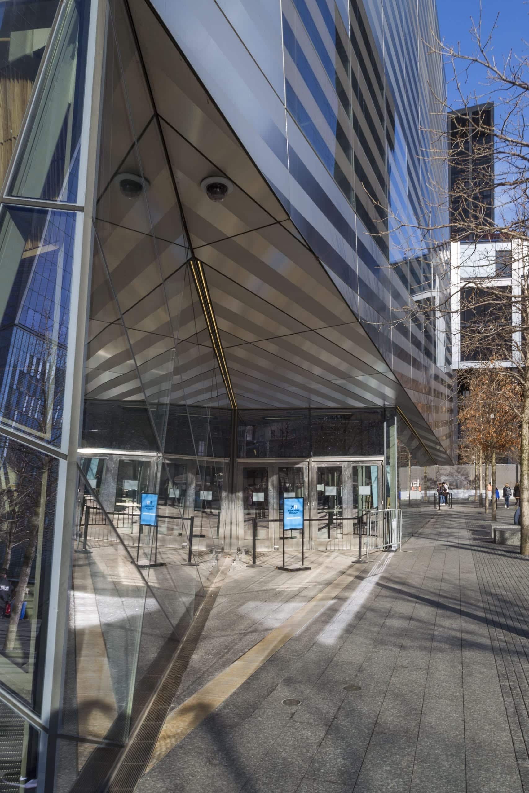 911 Museum stainless steel soffit.