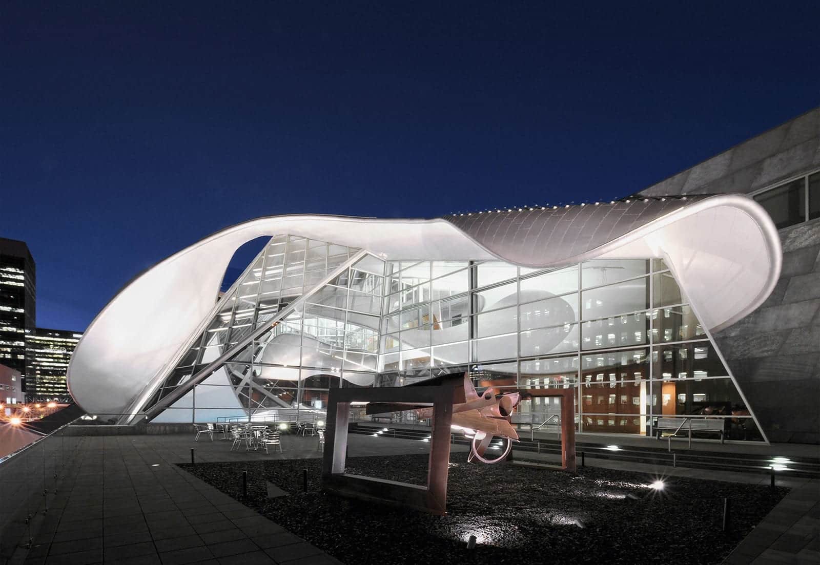 Outside view of the Art Gallery of Alberta Deck.