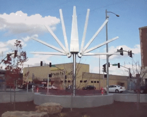 Catalyst sculpture looping video of its kinetic motion.