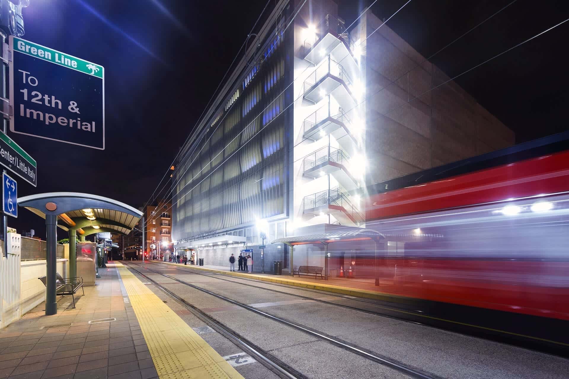 Cedar Kettner Parking Structure in San Diego, California.