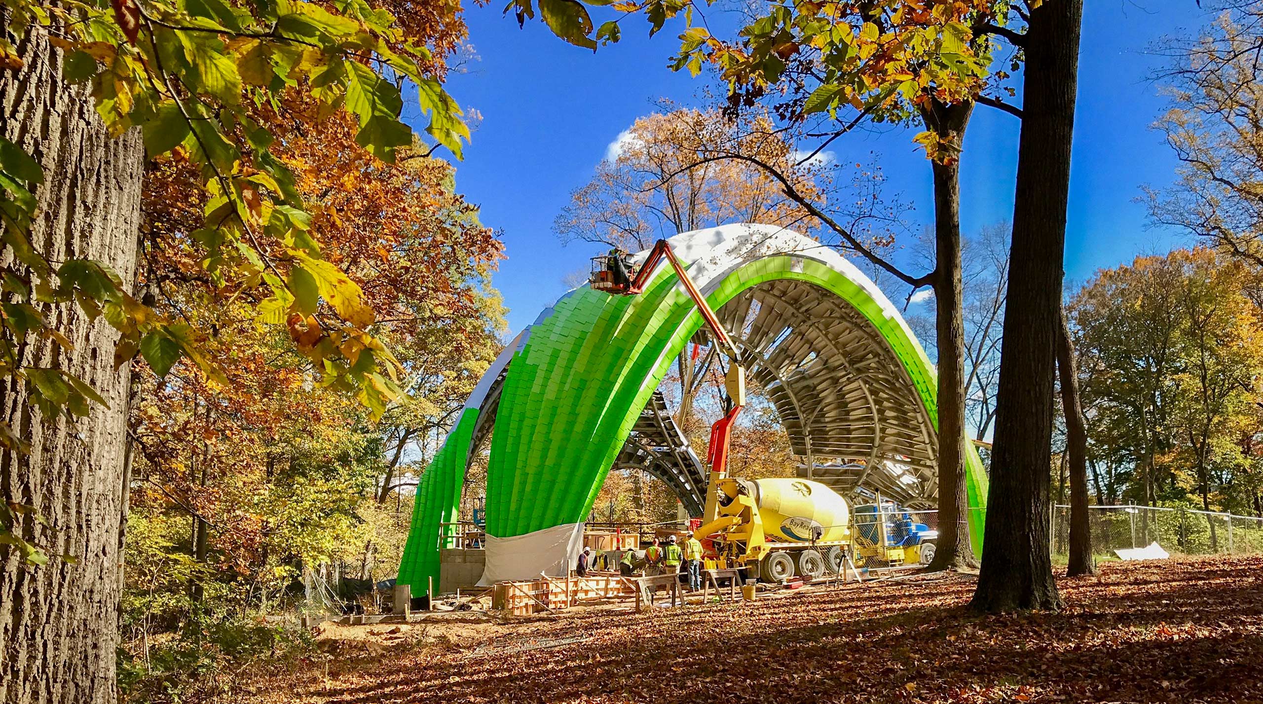 The Chrysalis in Columbia, Maryland nears completion.