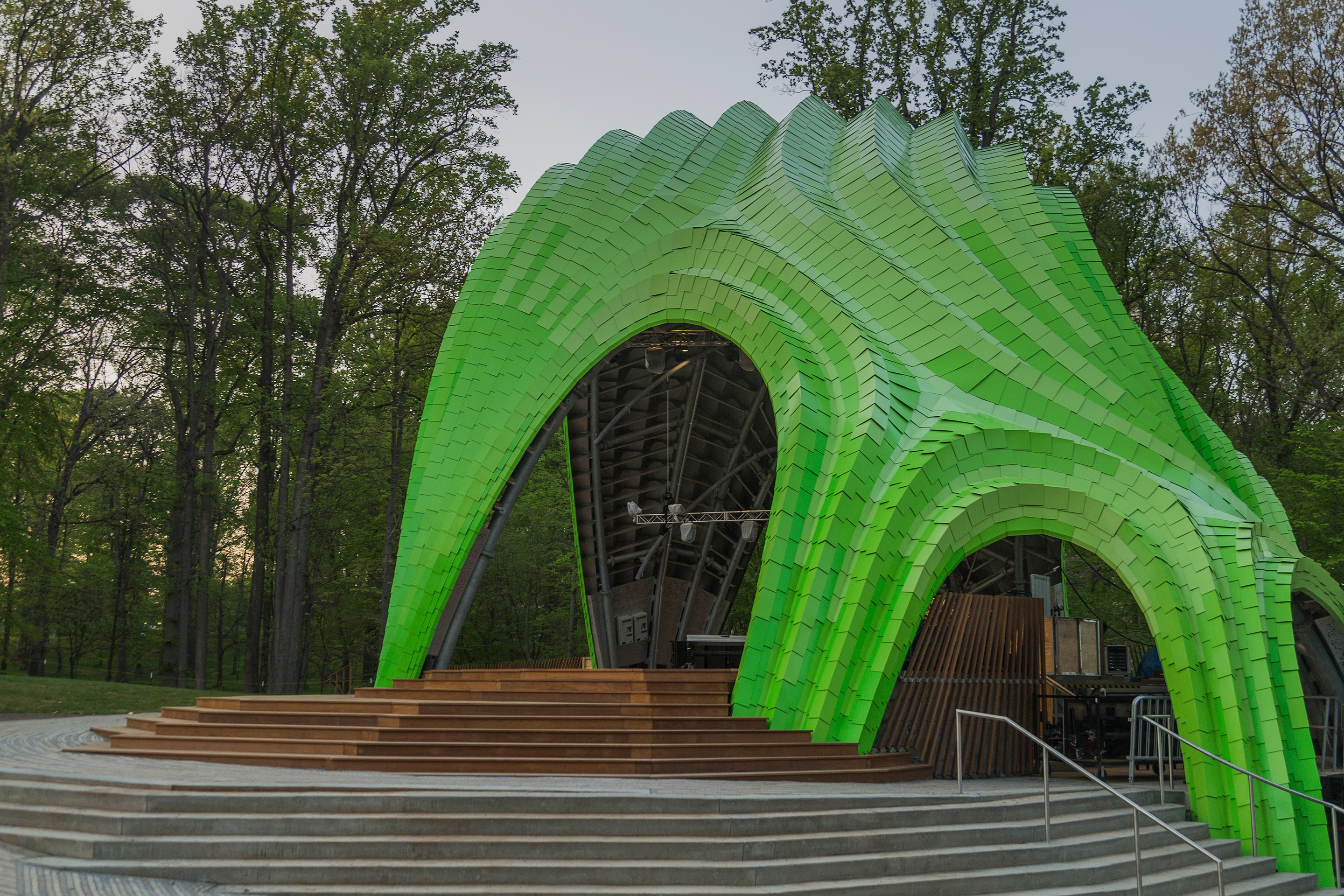East elevation of The Chrysalis in Columbia, Maryland.