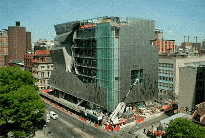 Timelapse of 41 Cooper Square in New York.