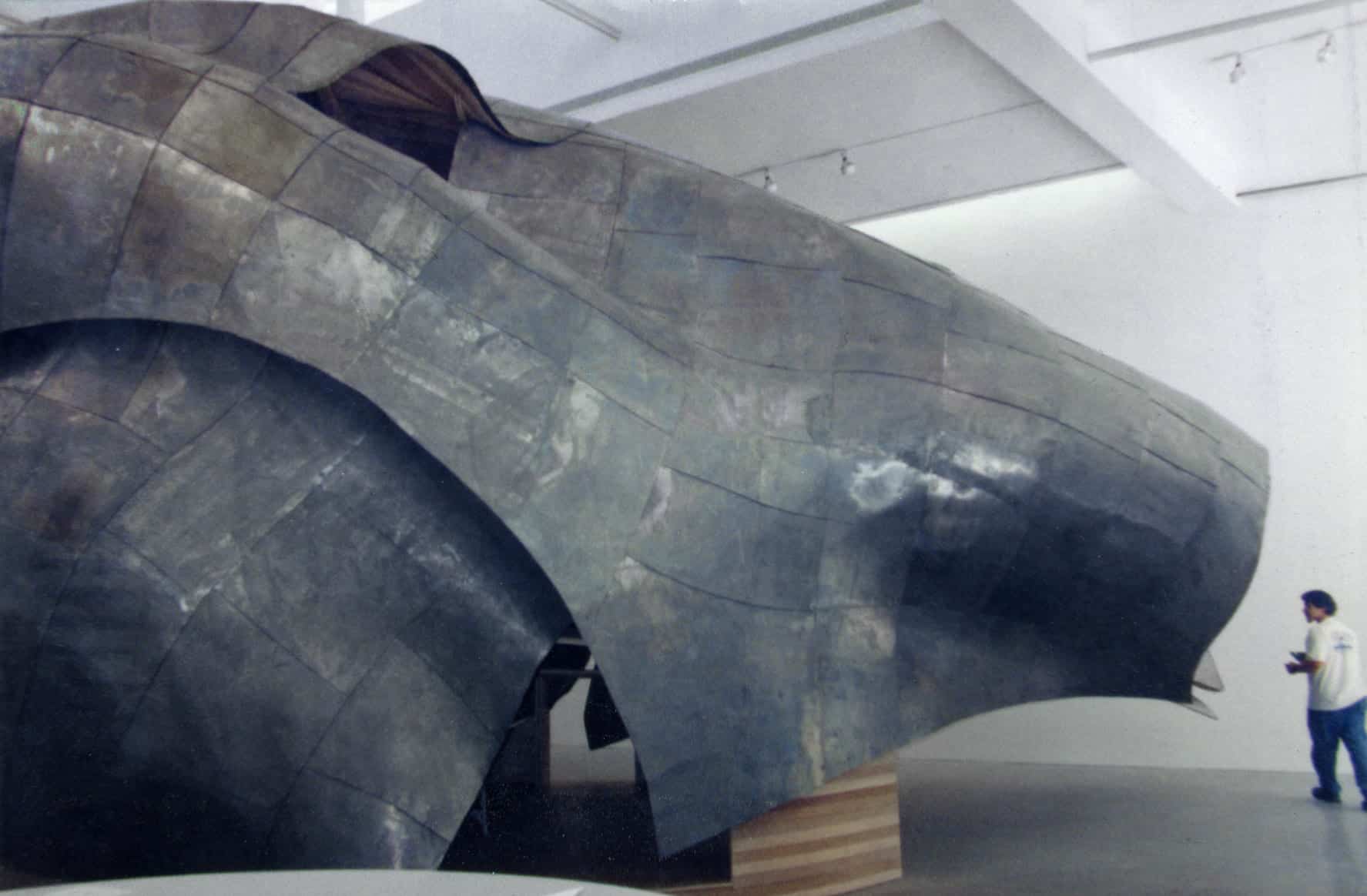 Frank Gehry Horse sculpture at Gagosian Gallery.