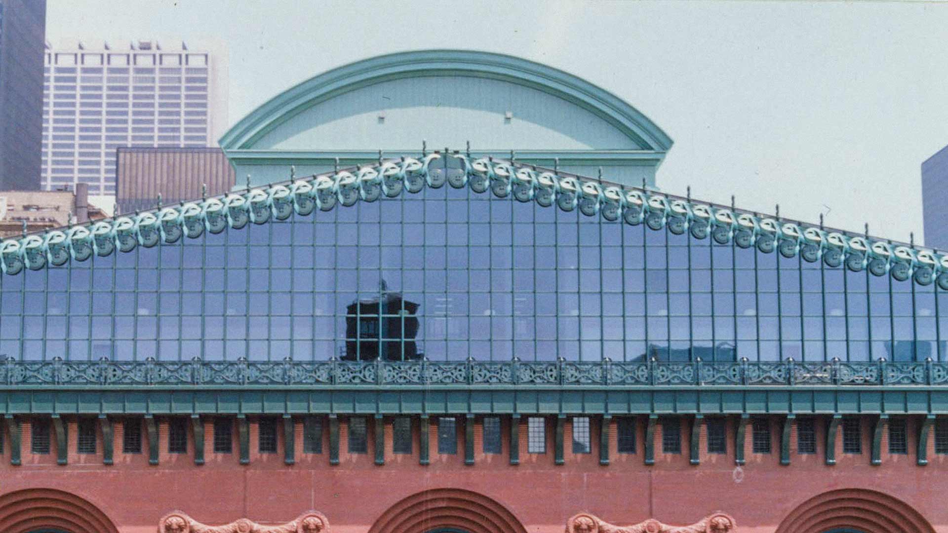 The aluminum cornices for the Harold Washington Library in Chicago, Illinois.