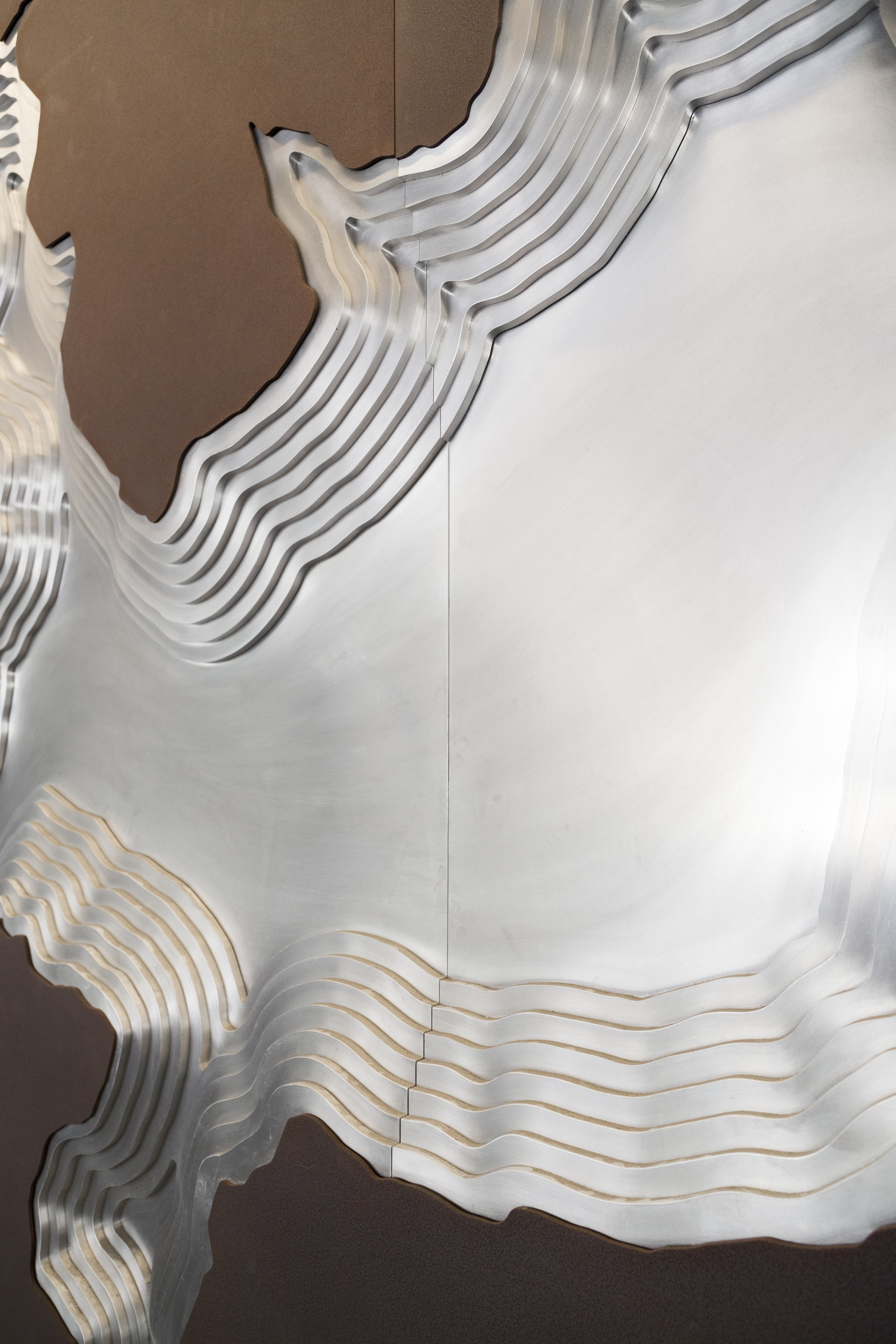 Detail of the Hyatt River Regency art wall joints.