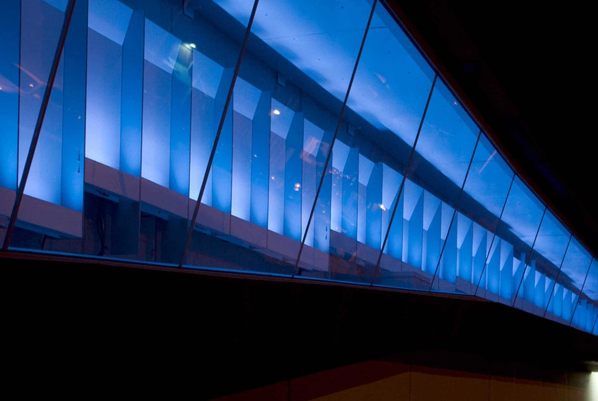 Crosstown Substation at night.