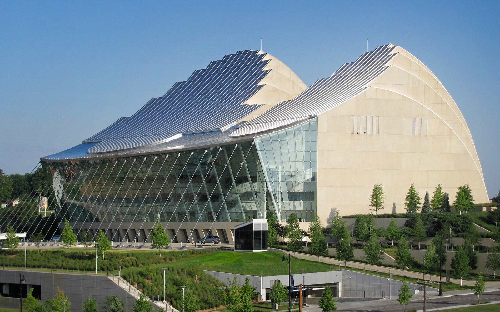 Kauffman Center designed by Moshe Safdie.