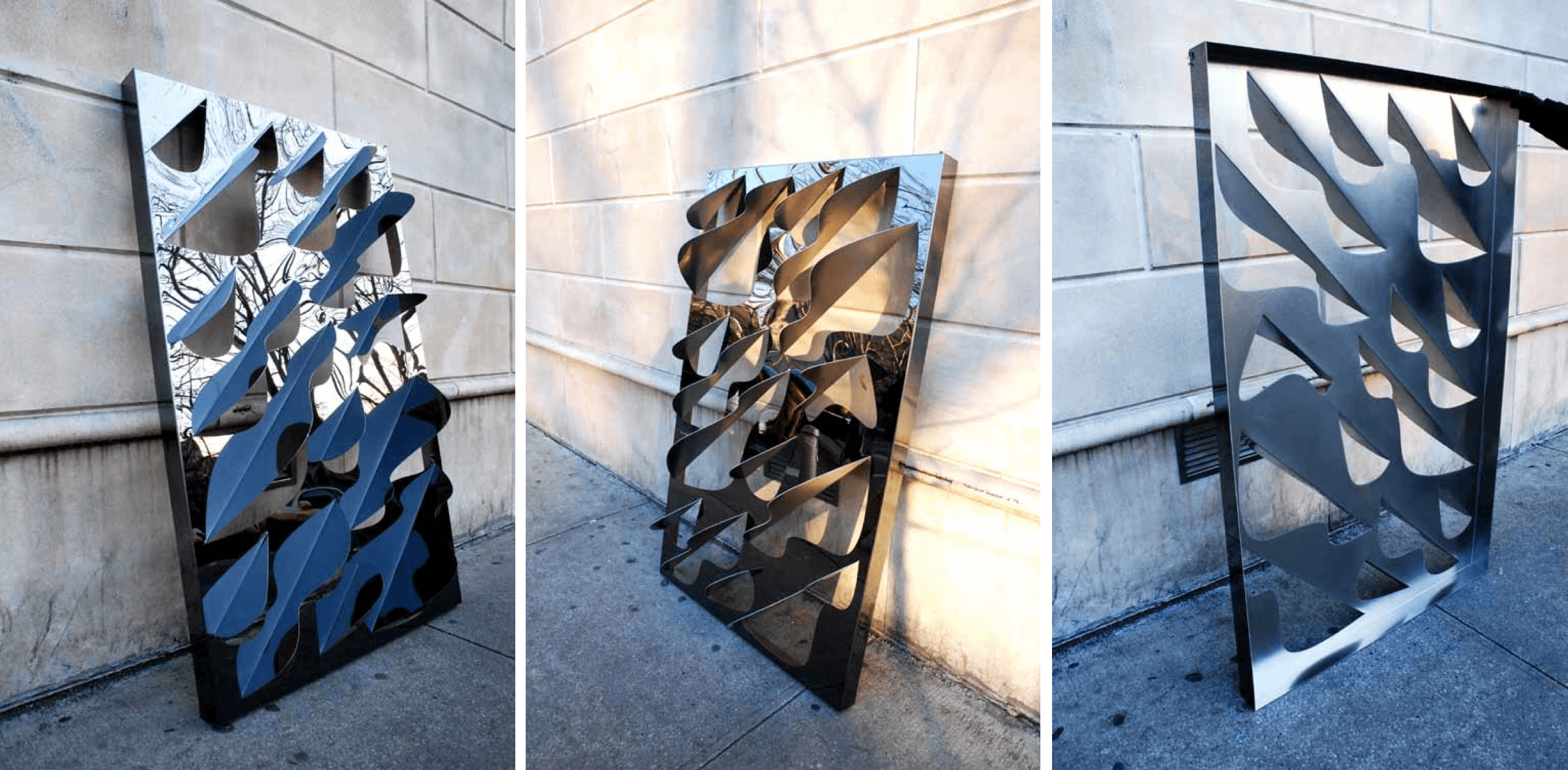 First mockup for the Leong Leong facade at Miami City View Garage.