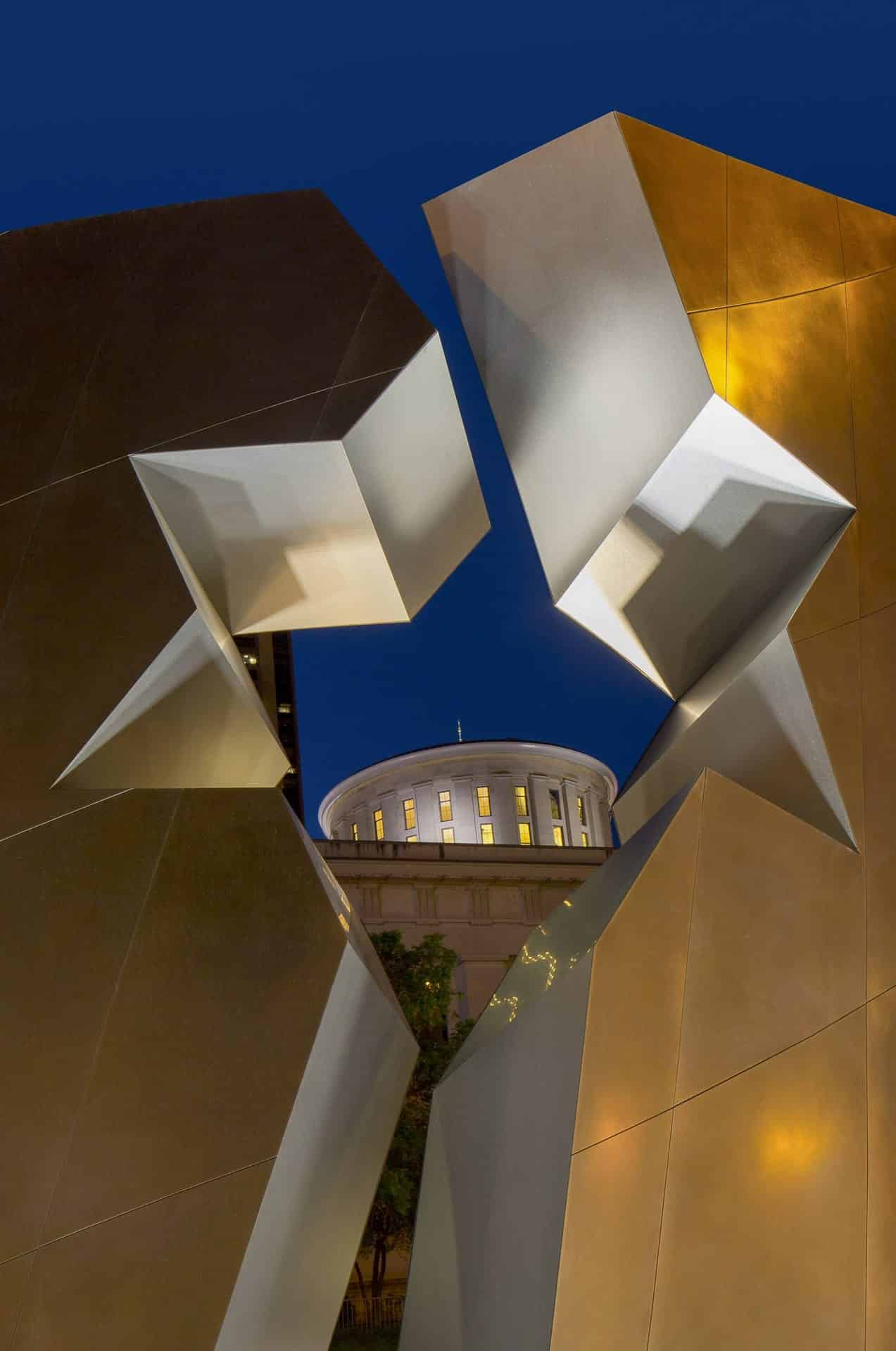 Detail of the finished Memorial at the Ohio Statehouse
