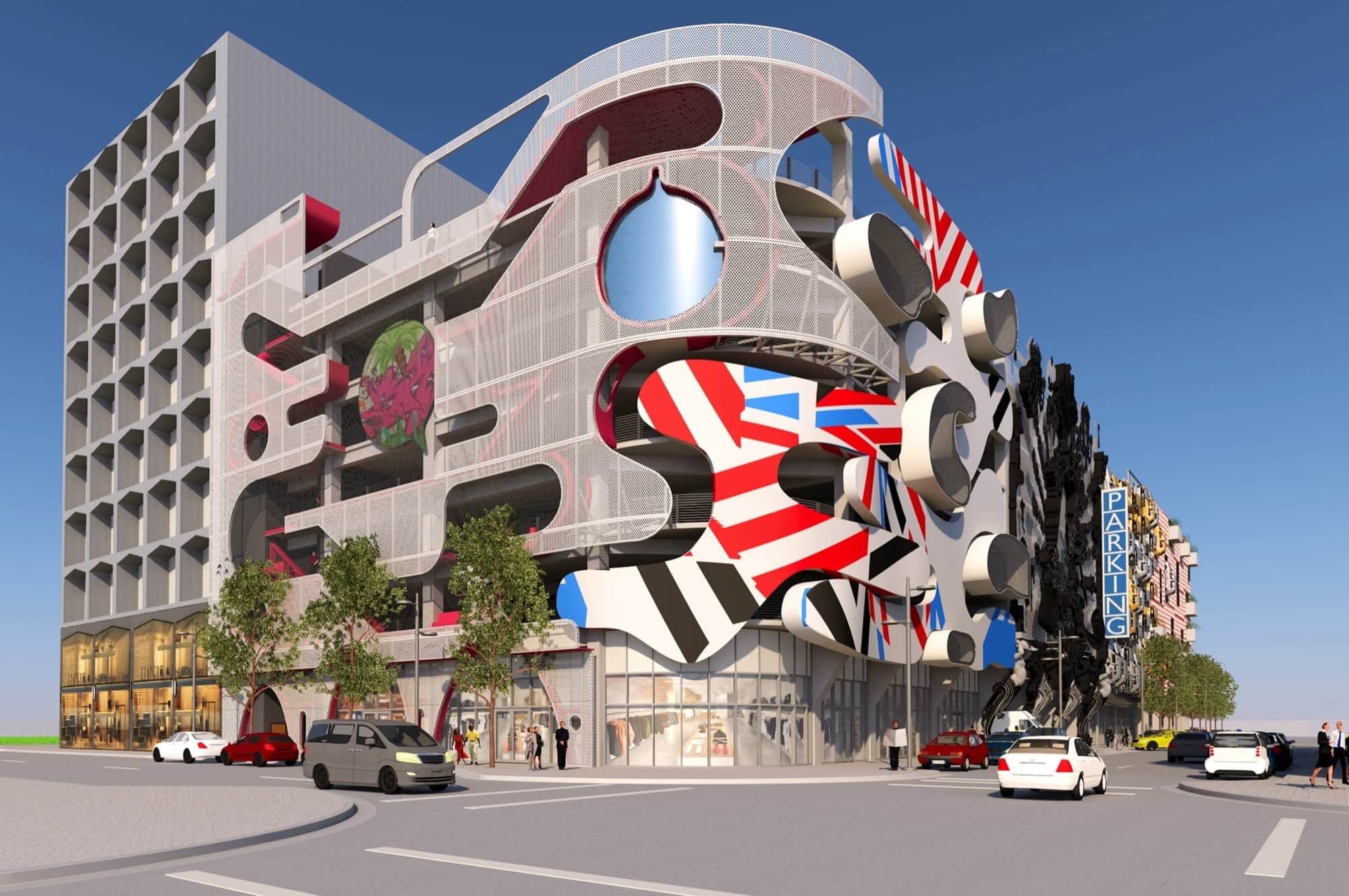 Rendering for the Museum Garage