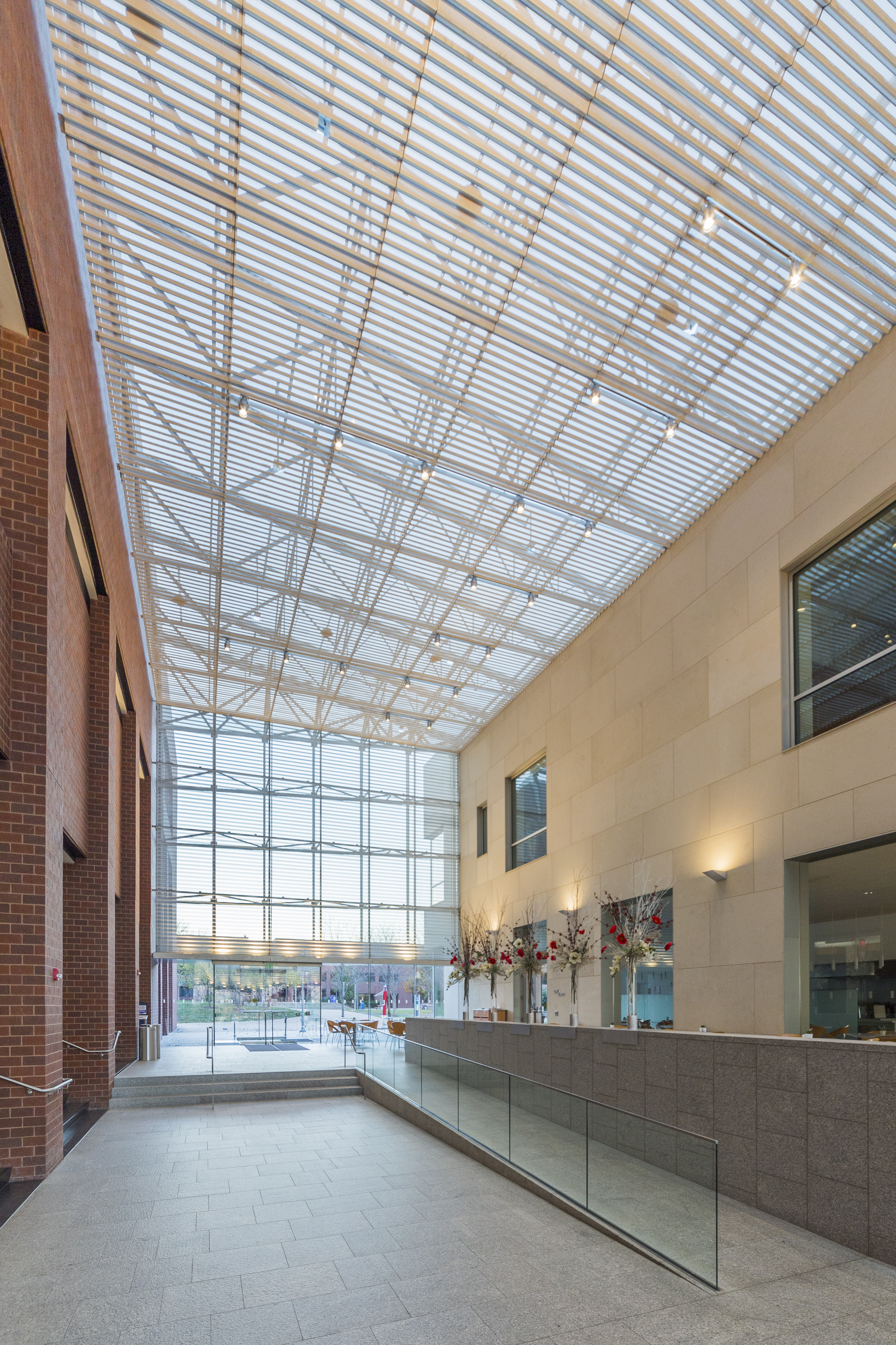 Interior metalwork for the Nerman Museum of Contemporary Art.