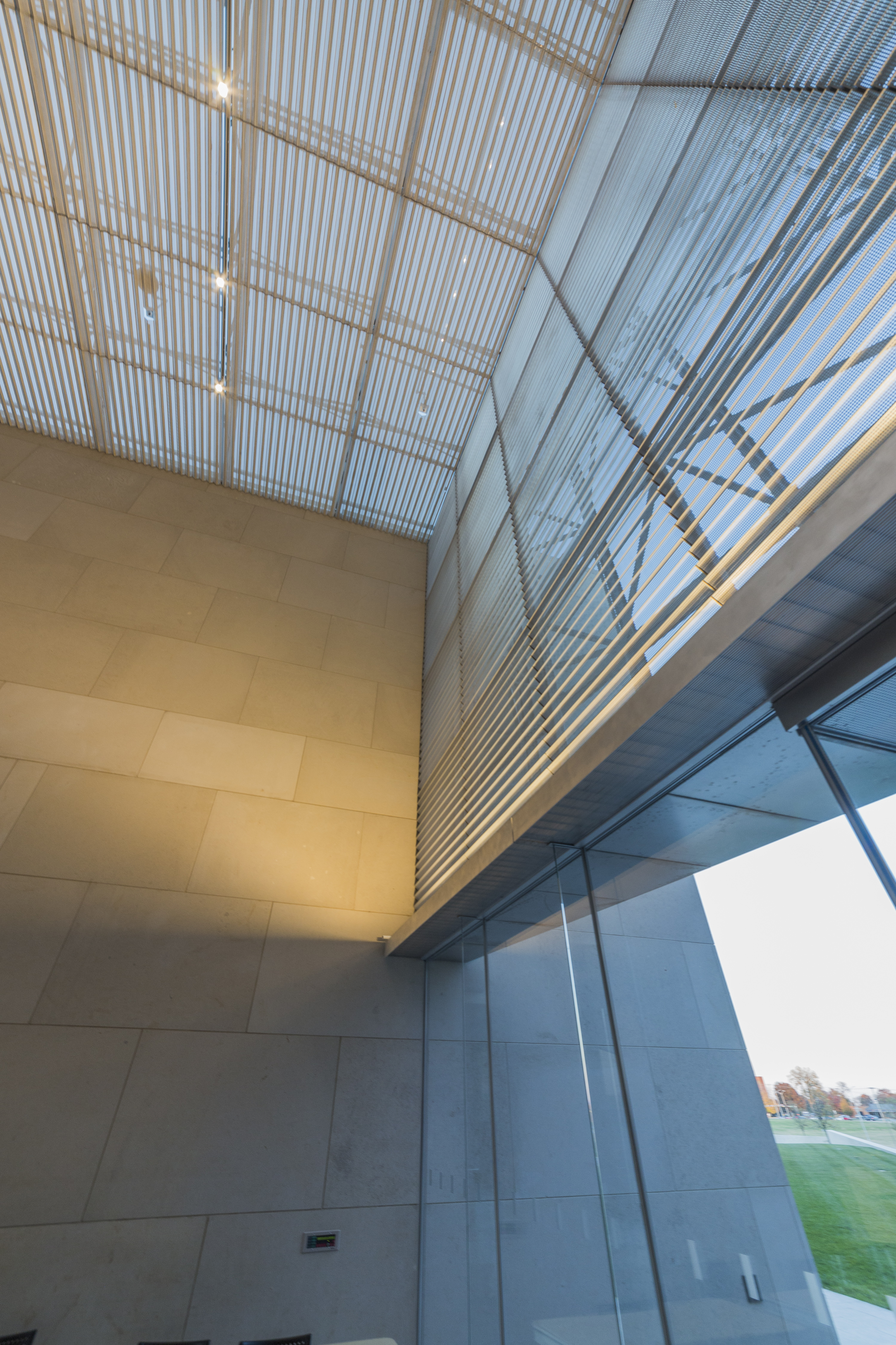 Interior metalwork for the Nerman Museum of Contemporary Art.