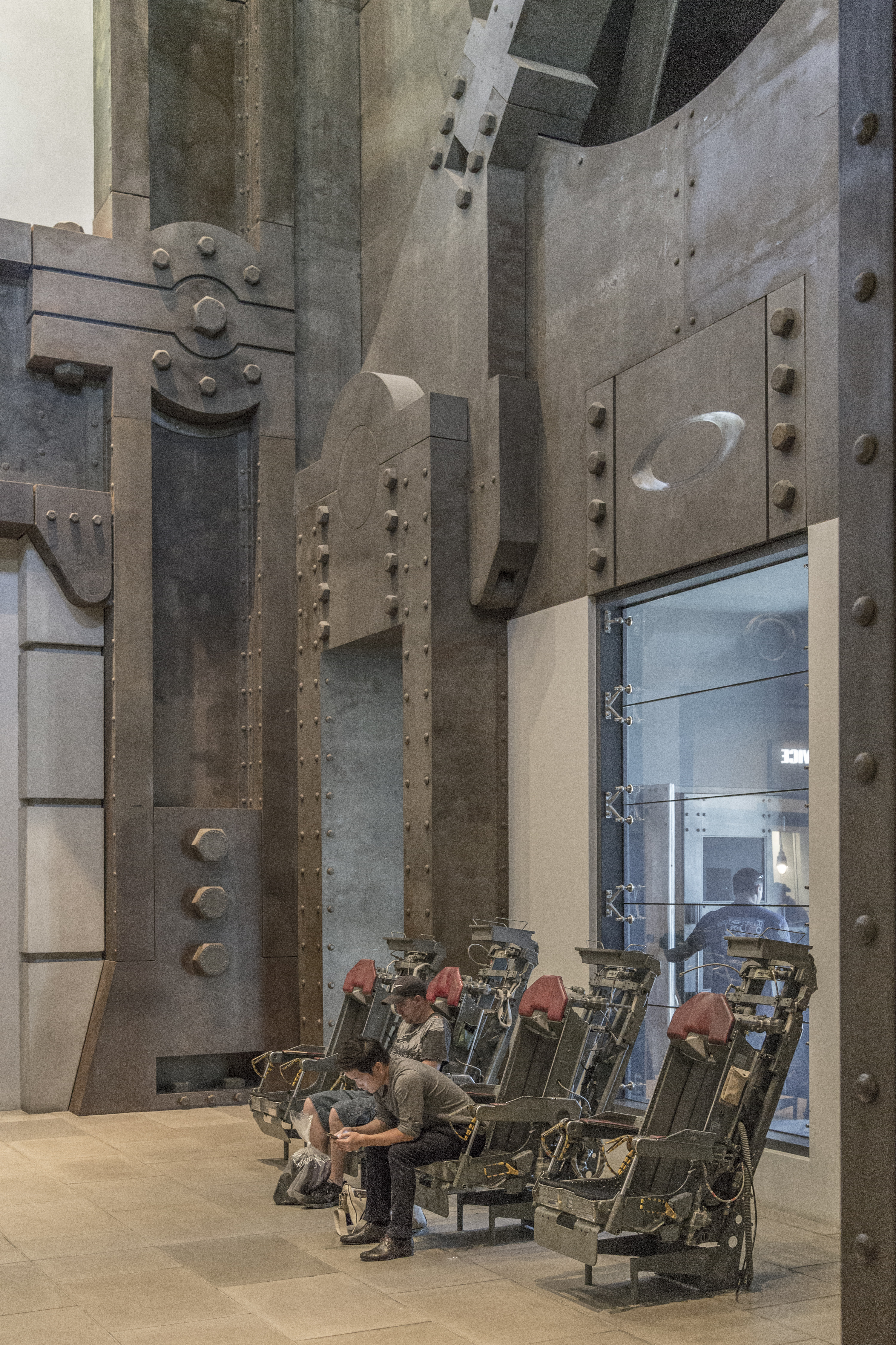 Oakley Headquarters interior metalwork.