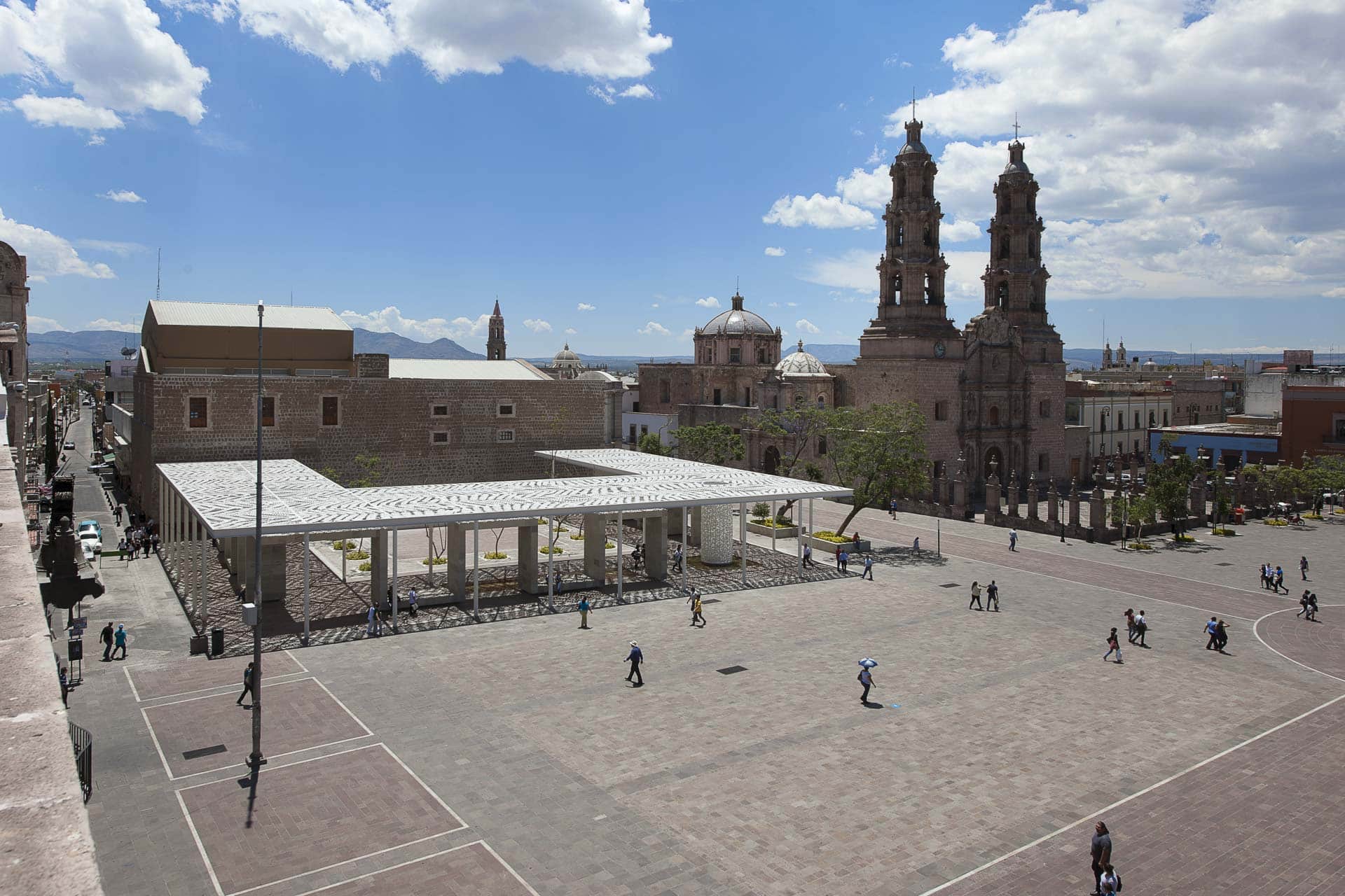 Patio de las Jacarandas, Aguascalientes, Mexico.