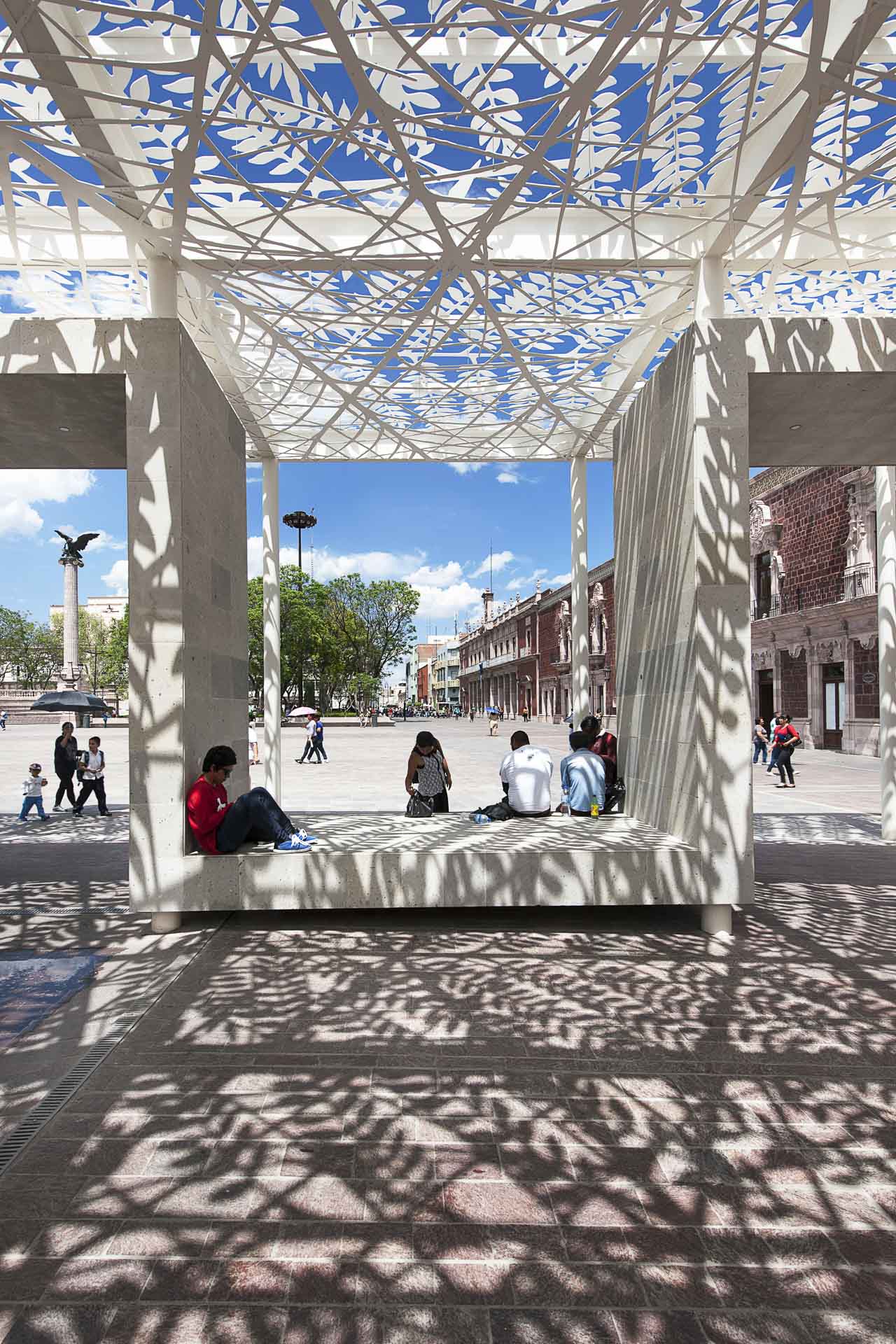 Patio de las Jacarandas, Aguascalientes, Mexico.