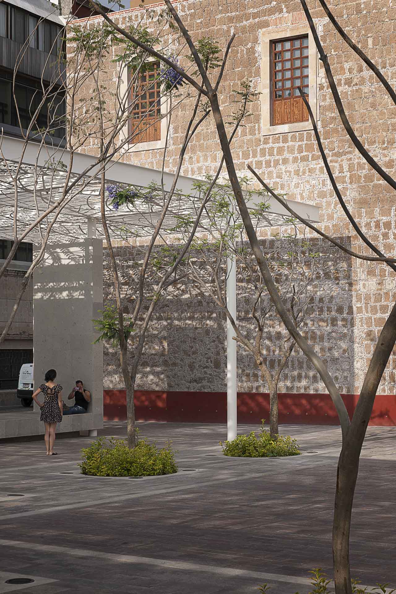 Patio de las Jacarandas, Aguascalientes, Mexico.
