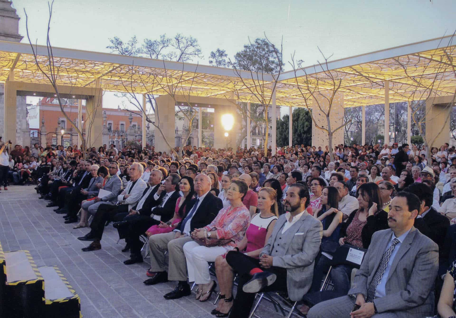 Opening gala event for the Patio de las Jacarandas in Aguascalientes, Mexico.
