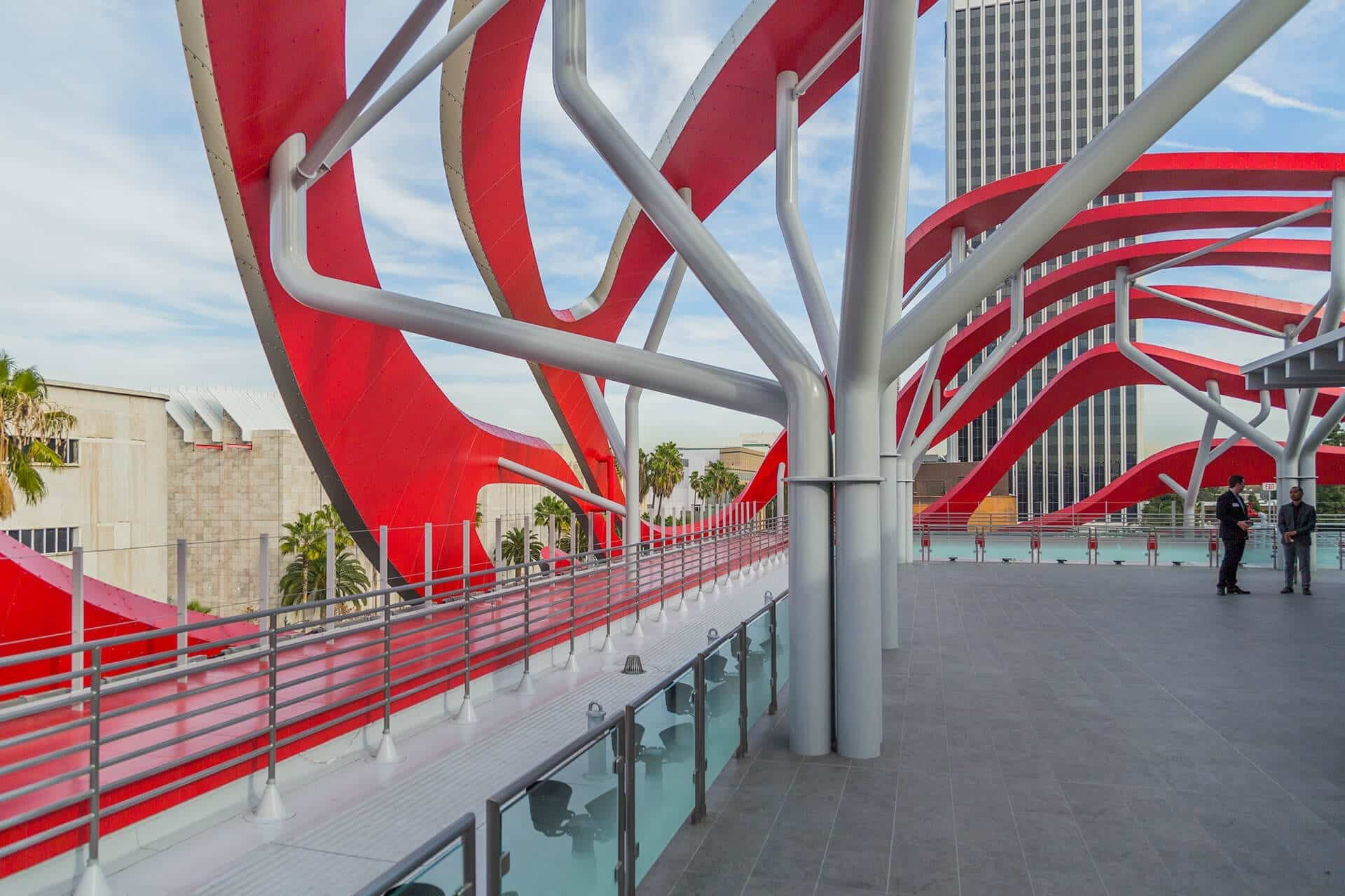 Roof of the Petersen Automotive Museum.