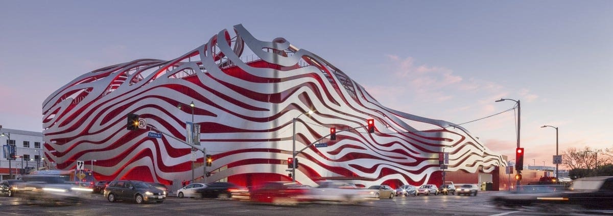 Petersen Automotive Museum with ZEPPS facade by Zahner.