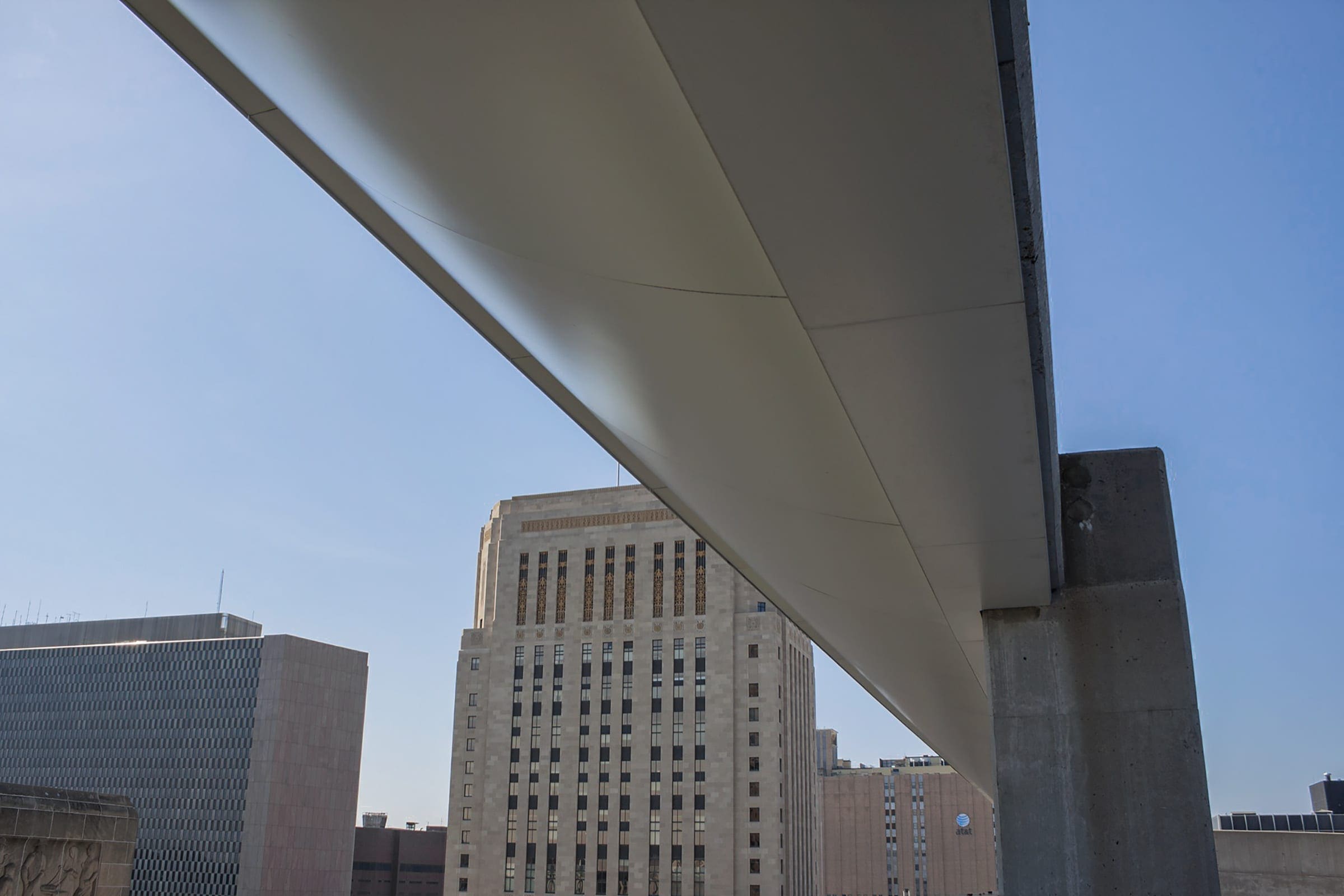 Rooftop awning at Standard Parking.