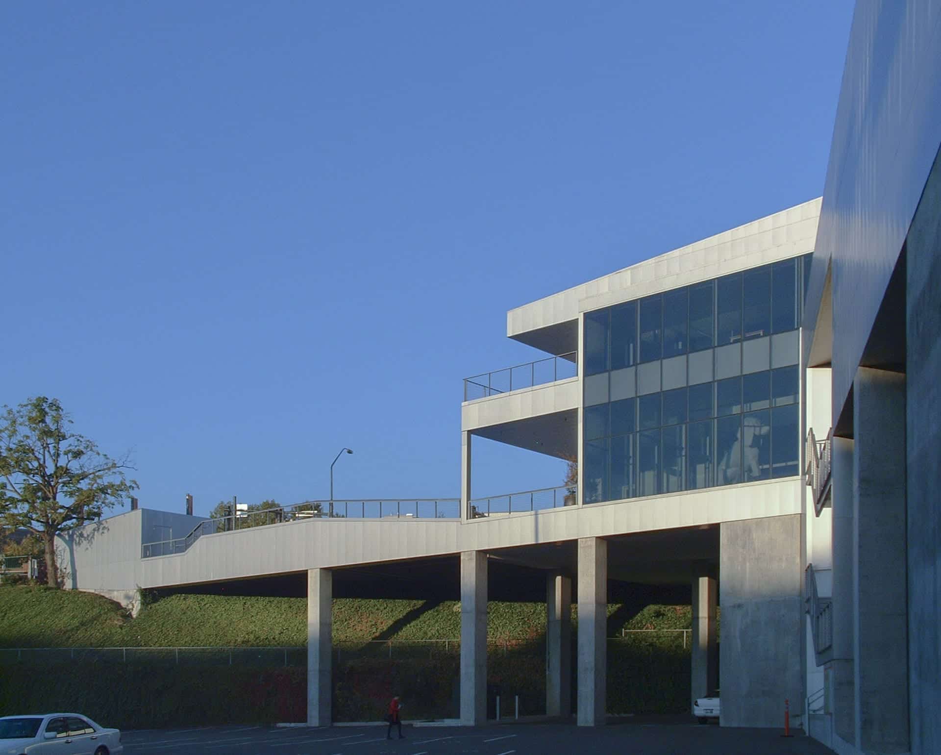 Parking for the Tacoma Art Museum in downtown Tacoma, Washington.
