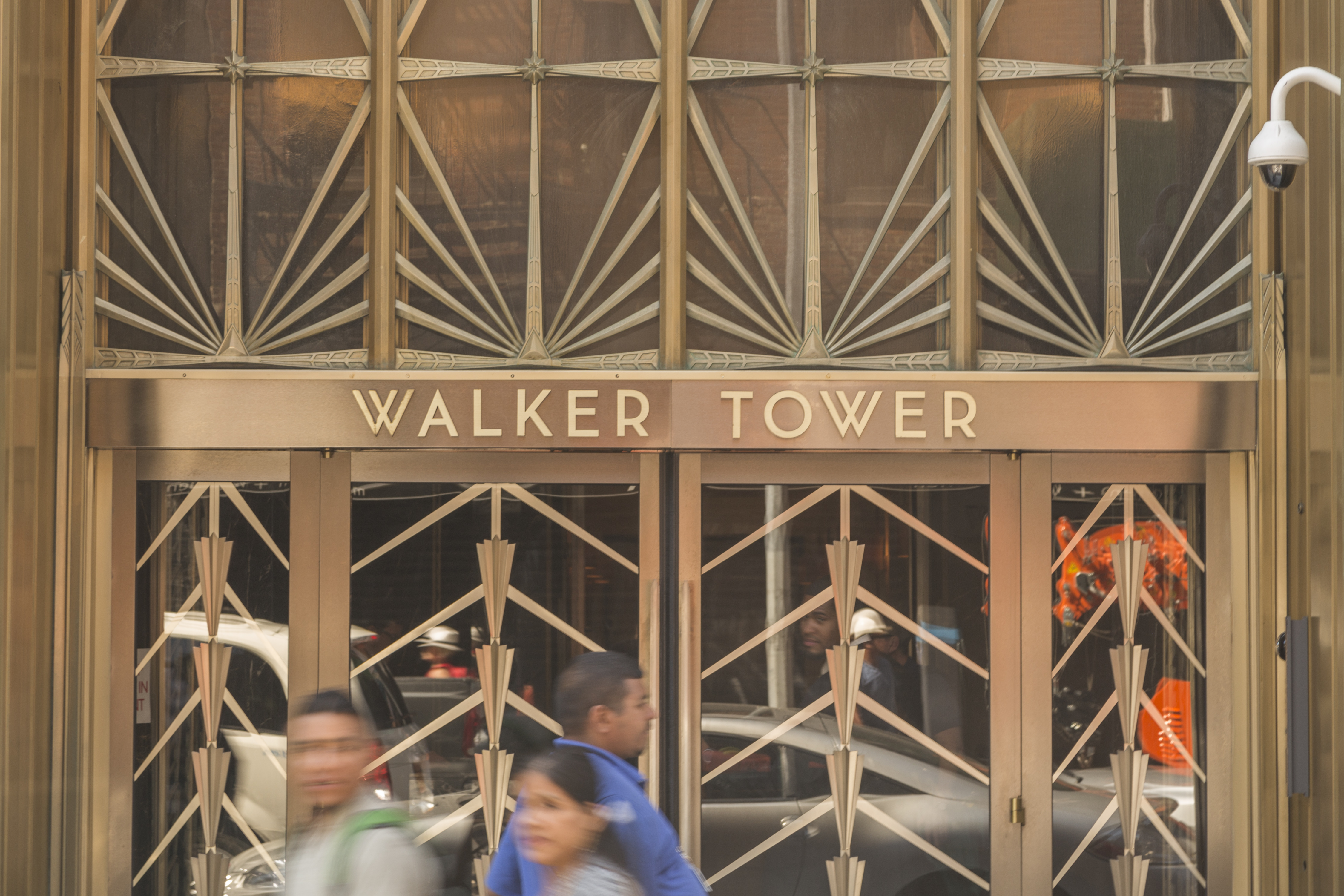 Entrance doors and sidelites for Walker Tower.