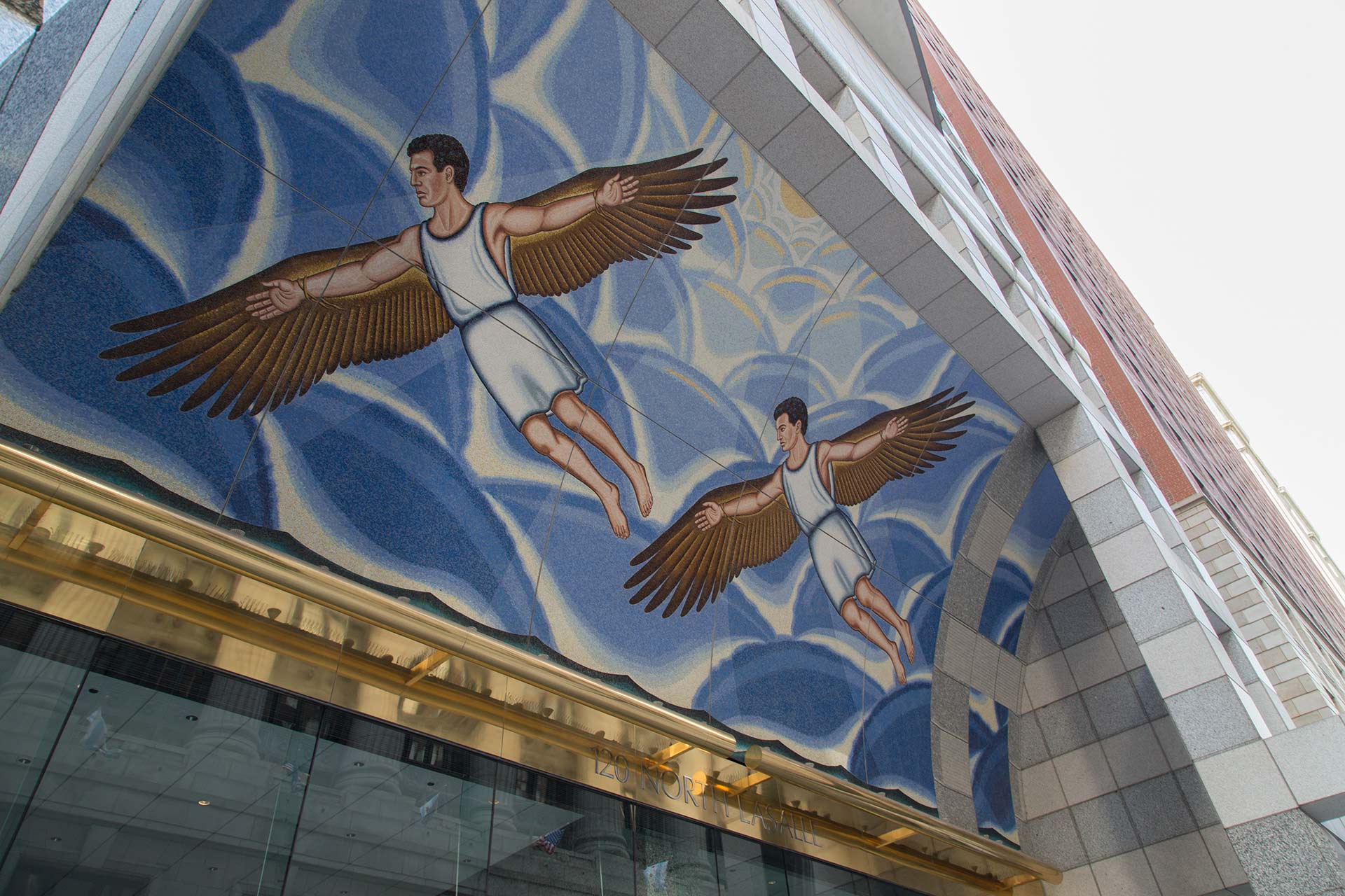 120 North La Salle, an example of the kind of small scale and custom work Zahner has done for exterior and interior metal design and fabrication.