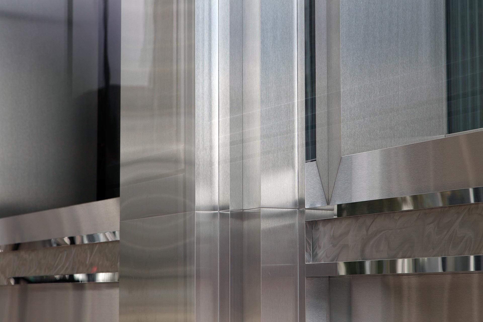 Zahner design-engineered and produced the interior metal of the then Sears Tower during its renovation at the end of the 20th Century. It looks as good today as it did twenty years ago.